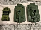 2 Original G.I. Joe Mobat Tanks And Jeep Vehicle