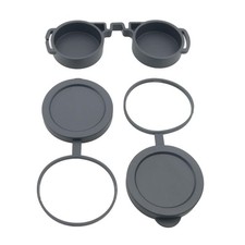 Optical Binocular Cap 50mm Objective Lens Cap Black Rubber Waterproof Binocul...