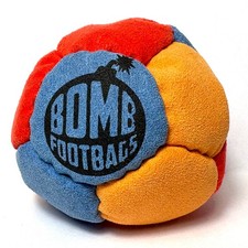 Bomb Footbags The Stunner 12 Blue/Orange/Red Hacky Sack Foot Bag NEW
