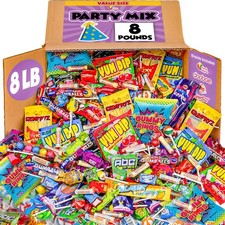 Candy Bulk 8 Pound Candy Mix Parade Throws Big Bulk Candies for Pinatas, Gi...