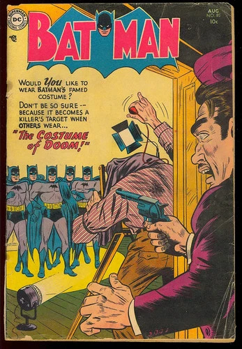 Batman #85 Unrestored Pre-Code Golden Age Superhero Vintage DC Comic 1954 GD+