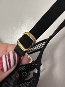 Agent Provocateur &lsquo;Tina&rsquo; Wired Lace Bra 34B Mesh Silk Black 2014 Collection Rare