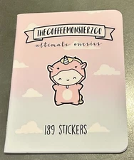 NEW The Coffee Monsterz Co. Ultimate Onezies Sticker Book TCMC 189 Stickers
