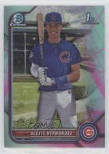 2022 Bowman Chrome Prospects Aqua & Pink Vapor Refractor Alexis Hernandez 0ei3