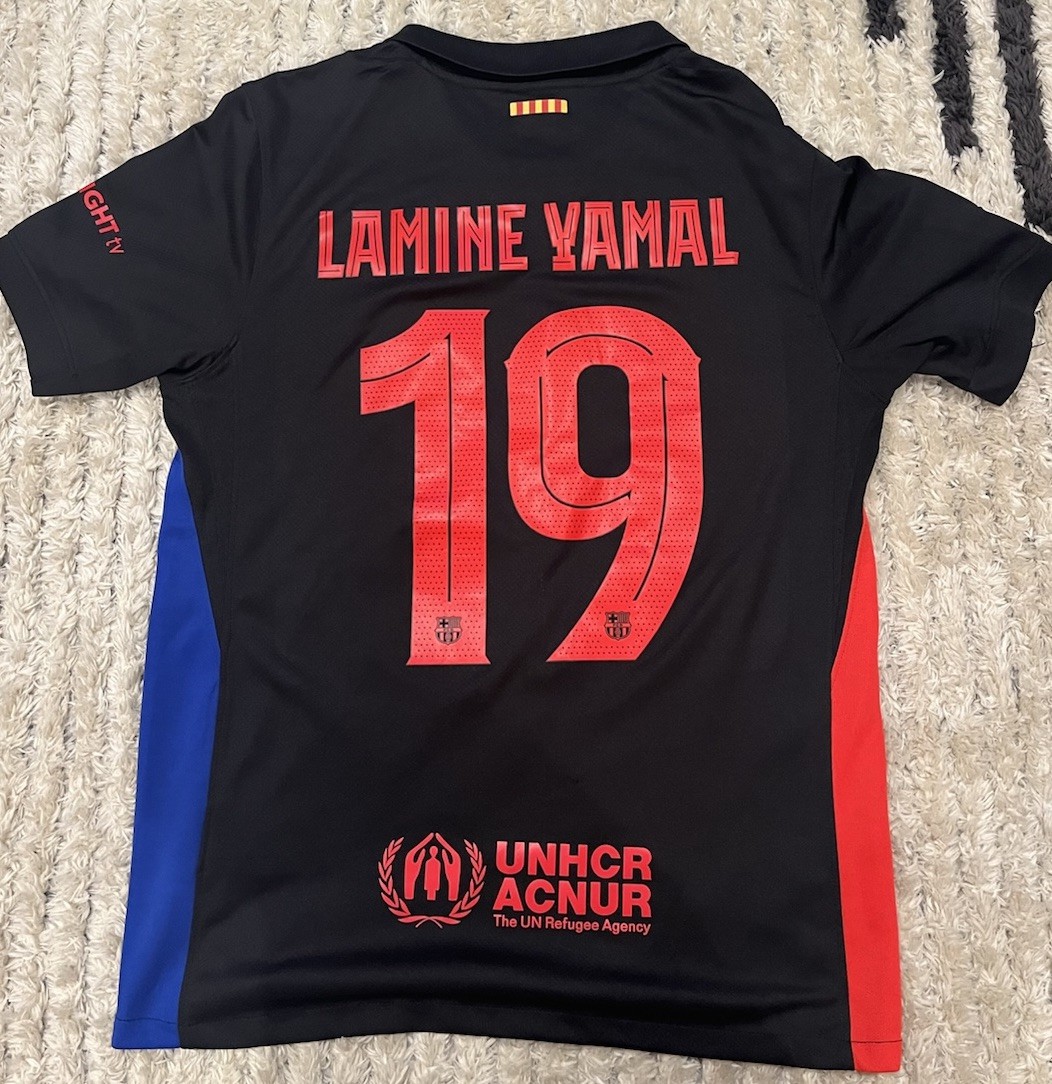 FC Barcelona 24/25 UEFA Champions League Away Jersey, #19 Lamine