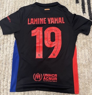 FCバルセロナ 24/25 アウェイ オーセンティックYamal 19 FC Barcelona 24/25 UEFA Champions League Away Jersey, #19 Lamine