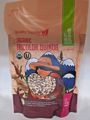 Quality Supplier Foods Organic Tricolor Quinoa 17.6 oz  EXP 02/27