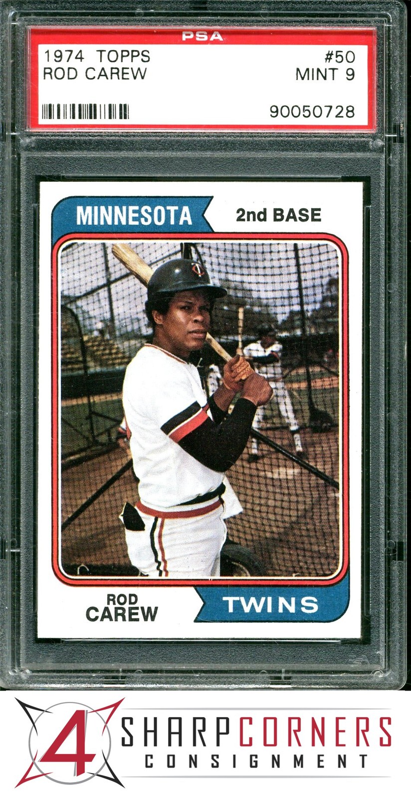 1974 TOPPS #50 ROD CAREW TWINS HOF PSA 9