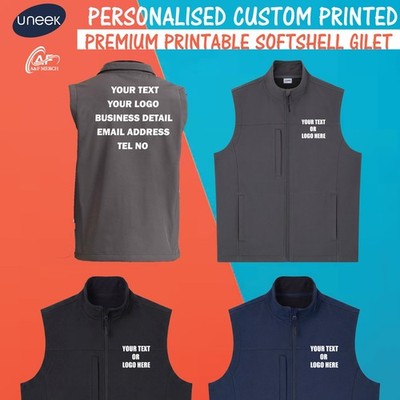 Personalisierte Custom Uneek Premium Softshell-Gilet Bodywarmer Arbeitskleidung