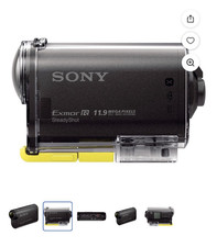 Sony HDR-AS20/B Handycam Action Camcorder Black Wi-Fi HDMI USB w/ Case