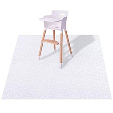 Plastic Splat Mat for Baby, Easy Cleaning Vinyl Floor Mat 54 inch Pack of 1 