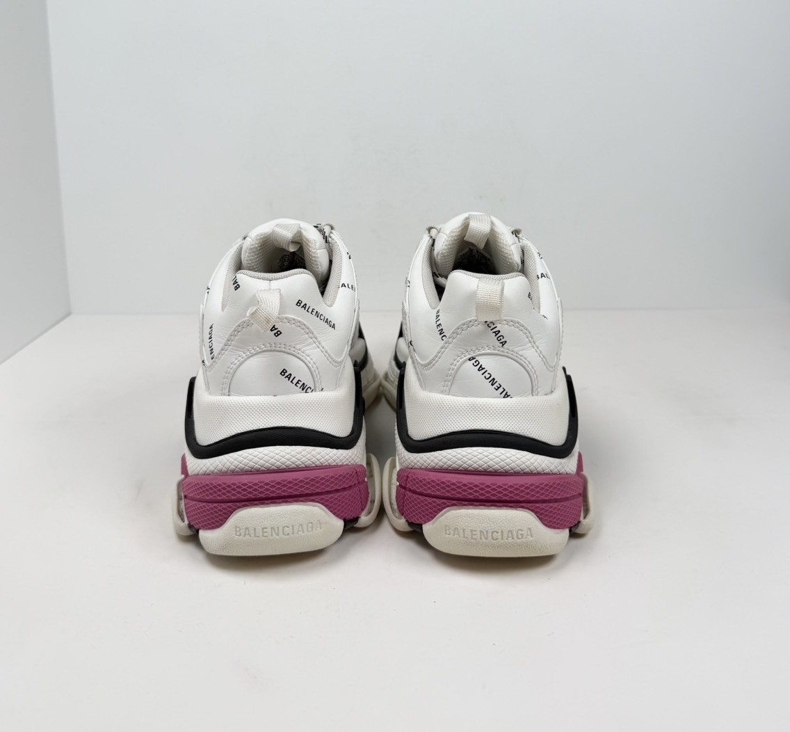 Size 38EU/8W - Balenciaga Triple S All over Logo Sneakers💗 RETAIL $1K! thumbnail 4
