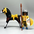 Playmobil Native American Indian Warrior War Horse Male Adult Figure Vintage EUC