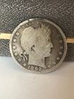 1892 O Barber Quarter Dollar, AG to G