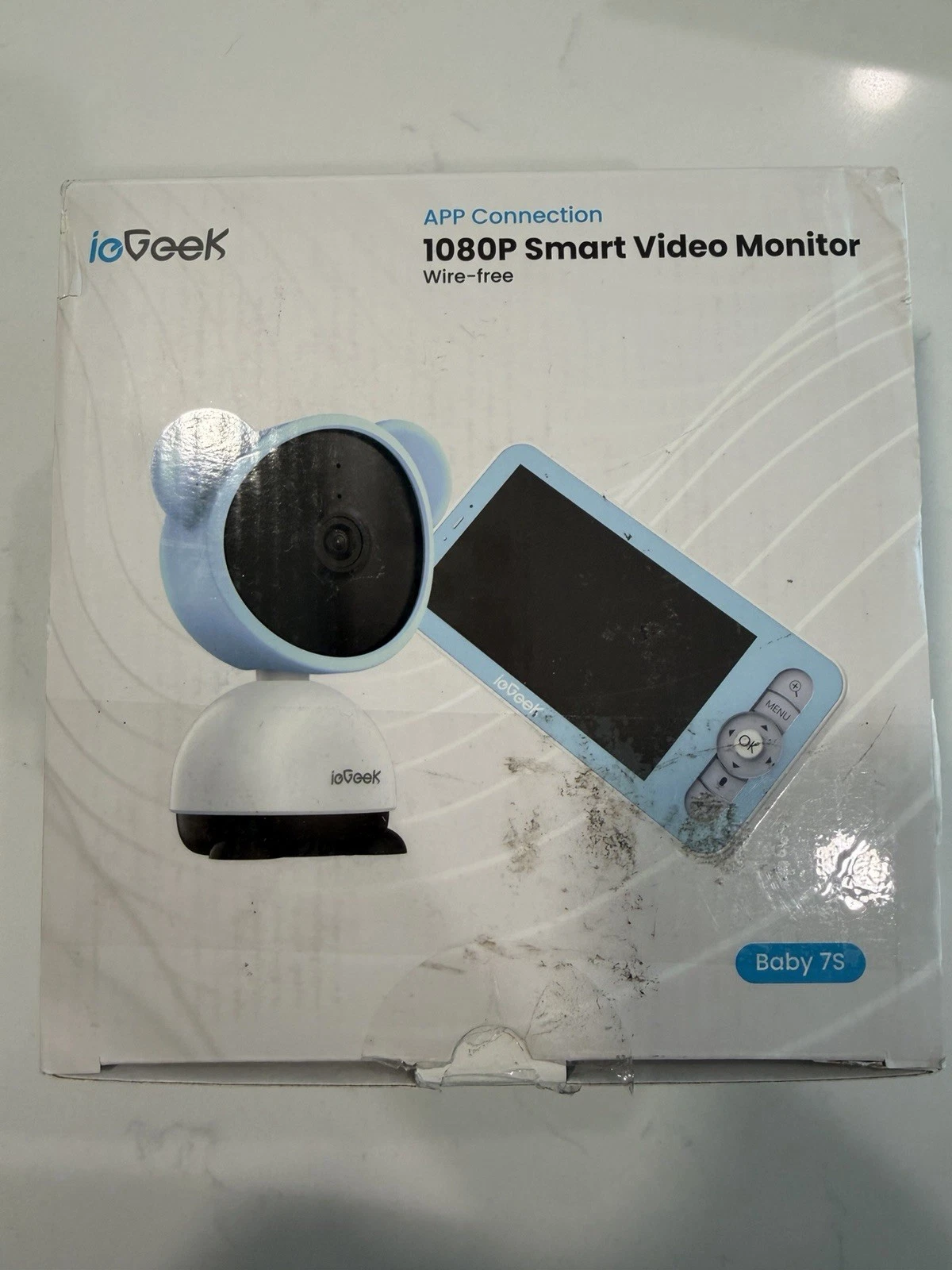 ieGeek 7S 5" 360 Smart Auto Tracking Video Baby Monitor Camera 1080P