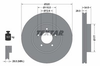 2X Textar Bremsscheibe PRO 92235403 FüR LX LE Chrysler Dodge Charger 300C CRD