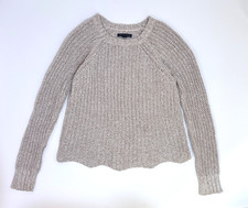 American Eagle Outfitters Womens Light Brown Heather Crewneck Sweater SZ SP