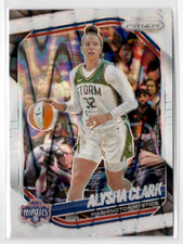 2025 Panini Prizm WNBA #129 Alysha Clark White Seismic Dallas Wings