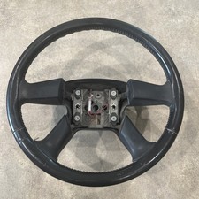 2003-2007 Chevy Silverado Sierra Gmc Sierra Leather Steering Wheel 15768324 Oem