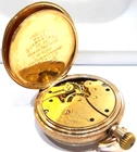ANTIQUE  14ct   GOLD  FILLED  WALTHAM  MASS   POCKET  WATCH   SPARES OR  REPAIR