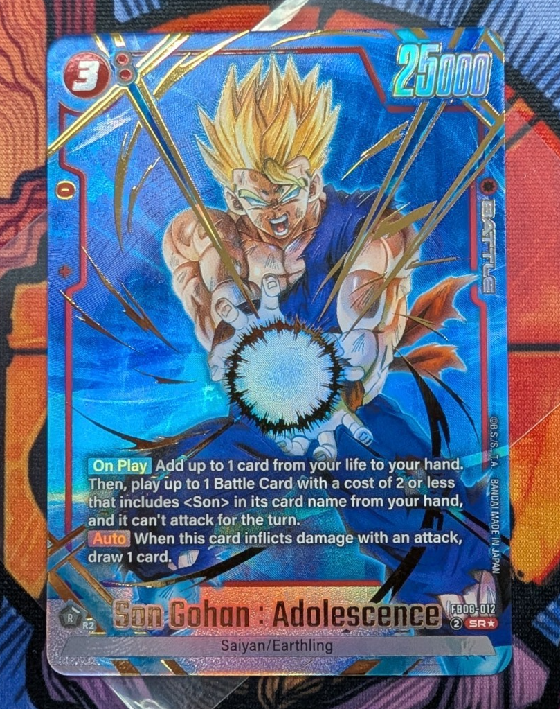 Son Gohan Adolescence FB08-012 Alternate Art Saiyan's Pride Dragon