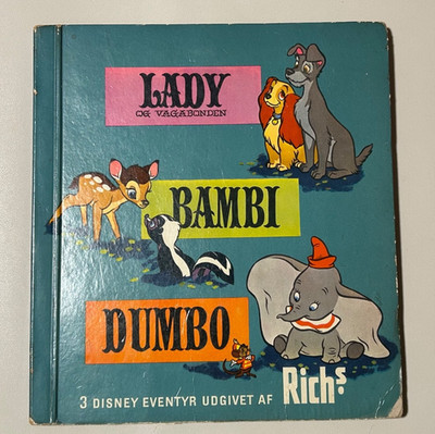 Lady and the Tramp,Dumbo,Bambi (1956)-196 Card Danish Trading Card Album