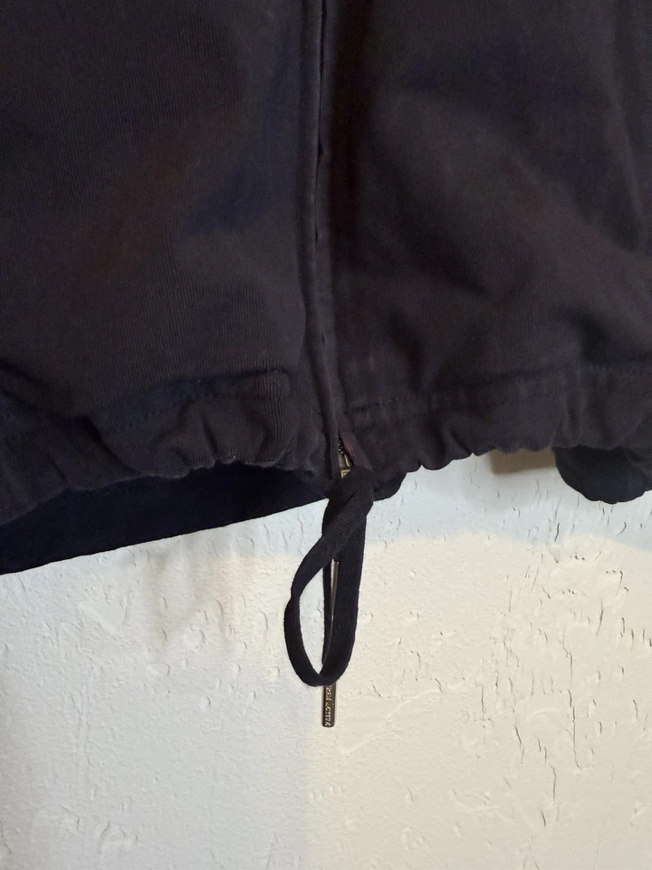 Sudadera con capucha Lauren Active Ralph Lauren para mujer negra talla mediana cremallera completa Foto 4 de 4