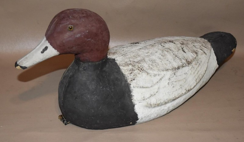 Victor Veri-Lite Animal Trap Co. DUCK DECOY - Redhead - c.1946 Paper Mache