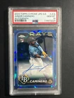 2024 Topps Chrome Sapphire Update Junior Caminero RC AUTO 23/199- PSA 10 Rays