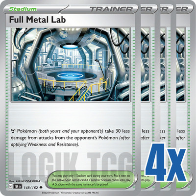 4x Full Metal Lab 148/162 x4 - Temporal Forces - Uncommon - Playset