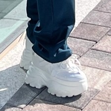 White 14cm Standing Sneakers for Cosplay