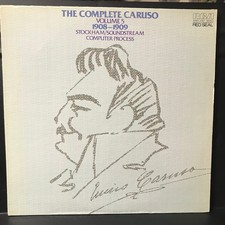 Complete Caruso Vol 5 1908 1909 RCA VICTOR RED SEAL Vinyl Lp Record 1979 Press