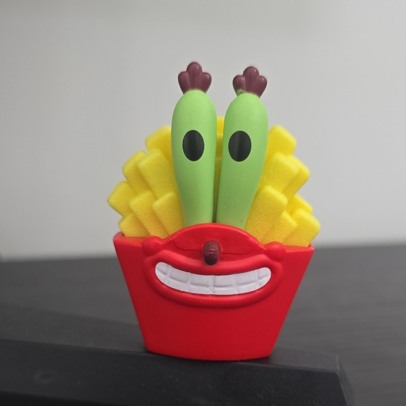 Mr. Krabs Krabby Fries Mini Figure. spongebob fun with food.