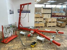 Auto Body Frame Puller Straightener With Roof attachment tools FREE Air-go-Jack