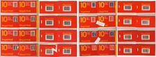UK Royal Mail sixteen diff 1st & 2nd class sealed stamp booklets cont 10 stamps