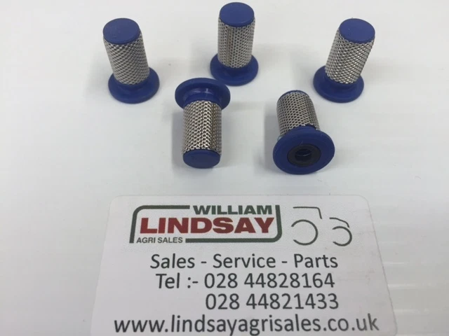 ARAG Blue 50 Mesh Top Hat Type Crop Sprayer Filter pack of 5 Allman Amazone etc