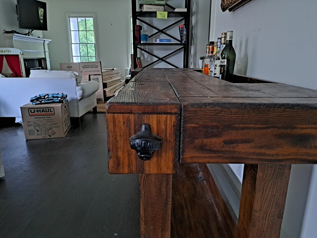 Pottery barn rustic bar deals