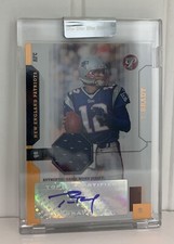 Tom Brady uncirculated autograph jersey card 3 of 5 | 2005 Topps Pristine