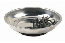 VASCHETTA VASSOIO PIATTO MAGNETICO PORTA MINUTERIE VITI E BULLONI TONDO 150mm $