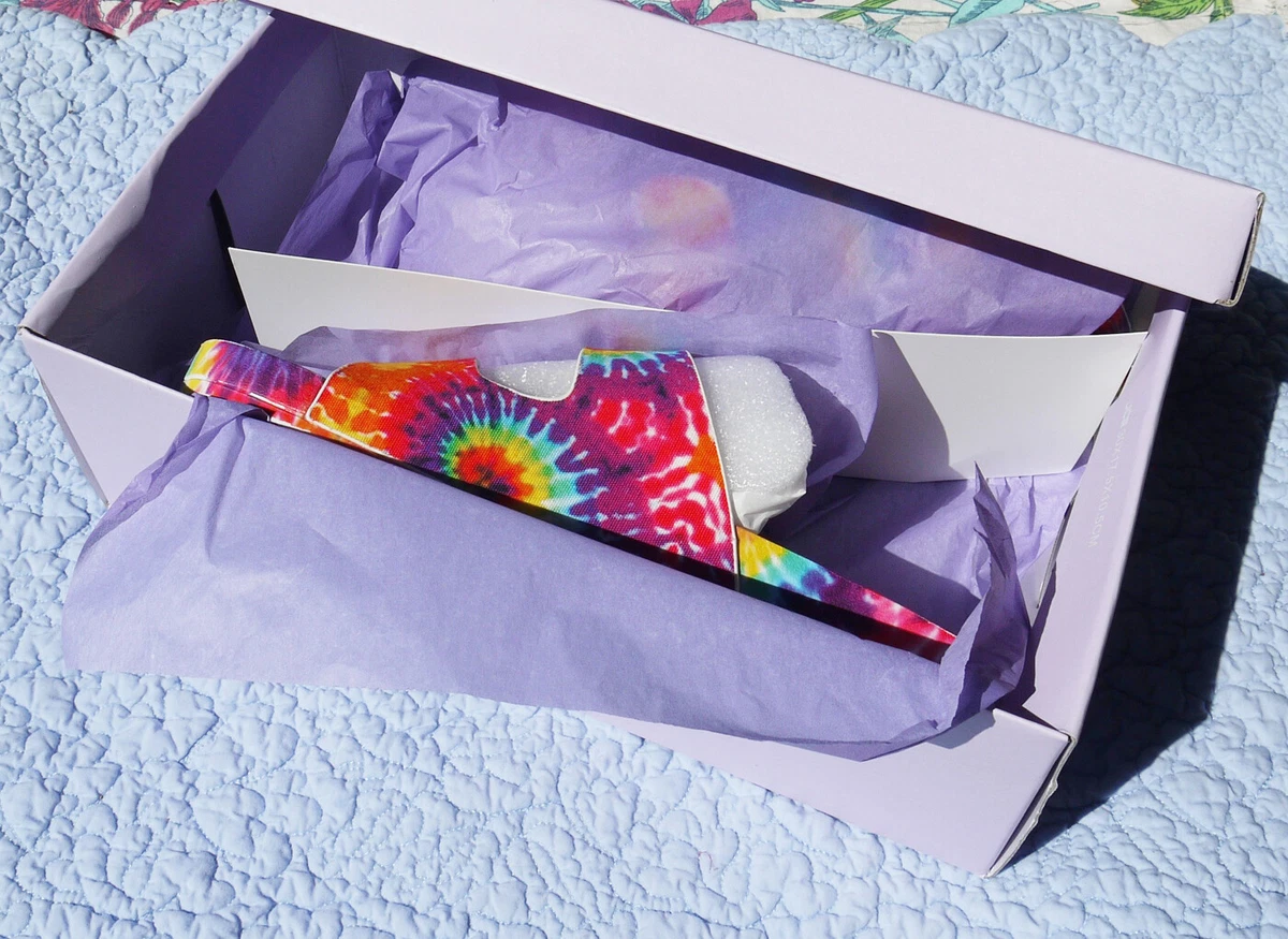 Madden Girl Teddy T Sandal Slide Tie Dye Bright Multi Size