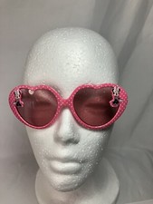 Disney Minnie Mouse Childrens Heart Polka Dot Pink Sunglasses
