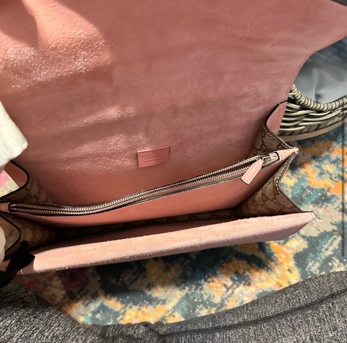 ショルダーバッグ・ポシェット GUCCI DIONYSUS GG MINI CHAIN BAG Gucci Black Pebbled Leather Dionysus Mini Wallet on Chain