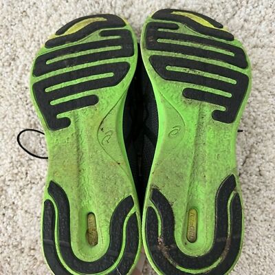 Asics Men\'s FuzeX Rush Neon Green Black Lace Up Sneakers Shoes 11.5 Asics Men main image 3