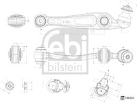 Febi Bilstein Querlenker Lenker RadaufhäNgung Hinten Unten Vorne Links FüR Land