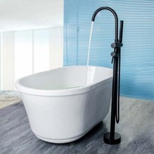 Double Handle Floor Mounted Freestanding Tub Filler with Handshower MSRP 339.99