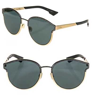 CHRISTIAN DIOR SYMMETRIC Gold Black Marble Mirrored