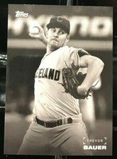 Trevor Bauer 2019 Topps On Demand Black & White Baseball SP#50 CLEVELAND INDIANS