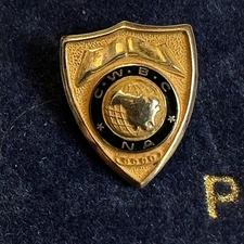 Vintage C.W.B.C. NA Credit Women's Breakfast Club Service Pin 1/10th 10K Gold
