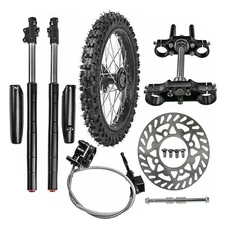 Front Forks Triple Tree+70/100-17 Wheel Tire Brake  for Pit Dirt Bike YZ85 CR85