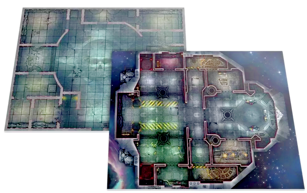 Rogue Trader Game Board-Kill Team-Temple-Ship-Terrain